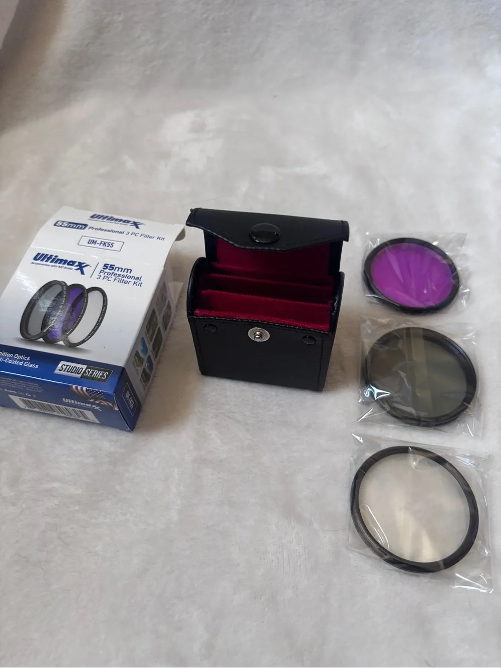 Camera Lens Accessory Bundle - Vivitar & UltimaxX Telephoto, Wide Angle, Filters